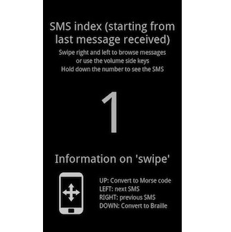 BLIND SMS READER